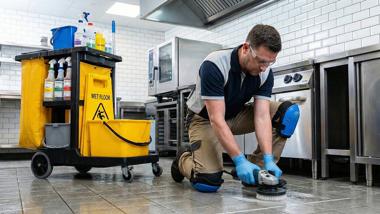 nettoyage carrelage cuisine professionnelle